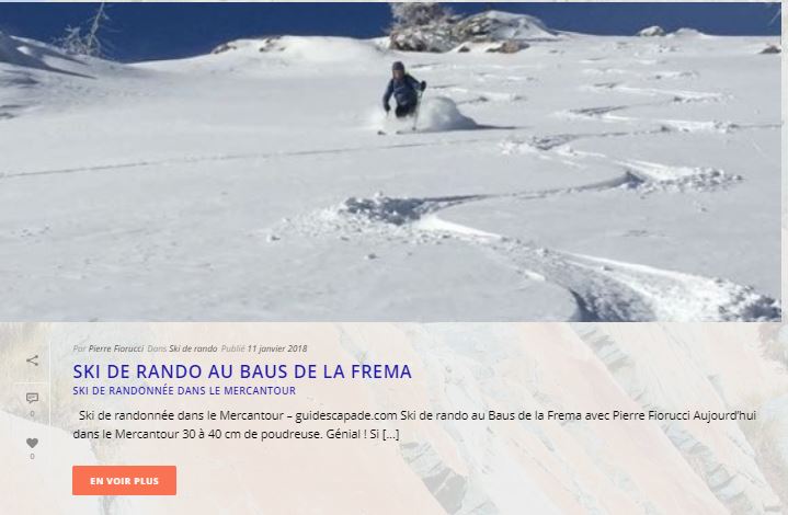 ski de randonnée au Baus de la Frema - Ski de rando dans le Mercantour